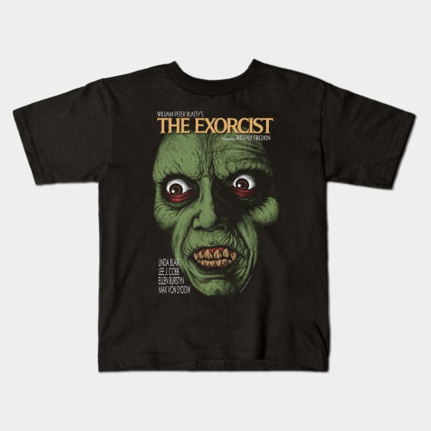 The Exorcist, Pazuzu, Cult Classic Kids T-Shirt by PeligroGraphics